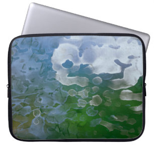 Abstract painting on concrete. 2d illustration. Va Laptop Sleeve