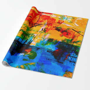 Abstract painting on concrete wall. illustration. wrapping paper