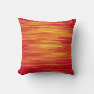 Abstract Painting   Orange and Yellow 54 Cushion