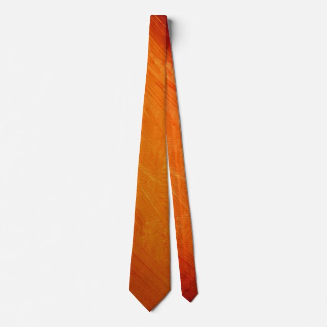 abstract painting orange tie (Front)