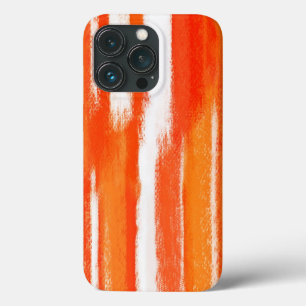 Abstract Painting   Orange White Abstract Art Case