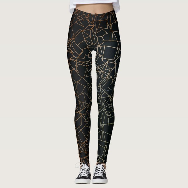 Abstract Painting Pattern Women Leggings  (Front)