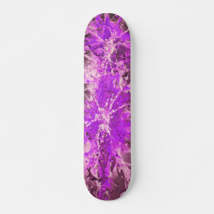 Abstract painting pink splattergrunge skateboard