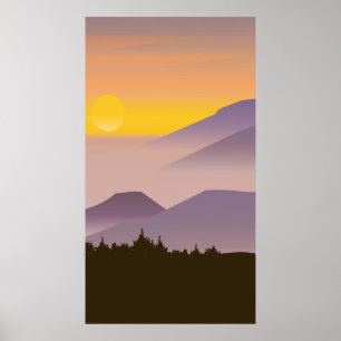 Abstract painting poster