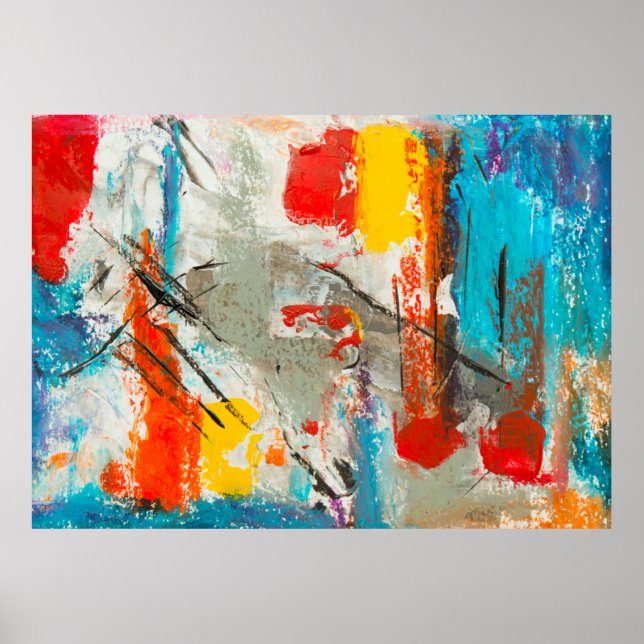 Abstract painting poster (Front)