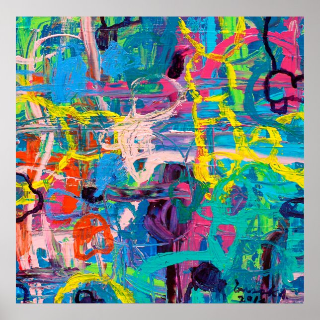 Abstract painting poster (Front)