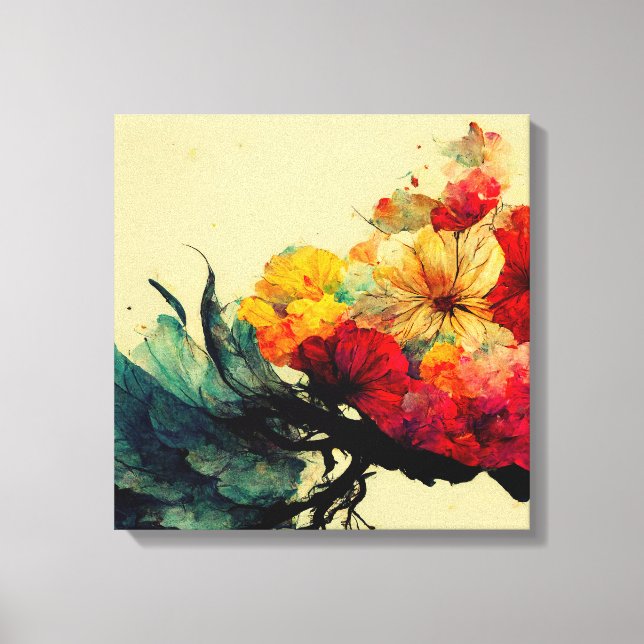 Abstract Painting "Pygmy Ambrosia". Canvas Print (Front)