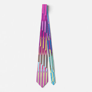 Abstract Painting Rainbow Colours Tie