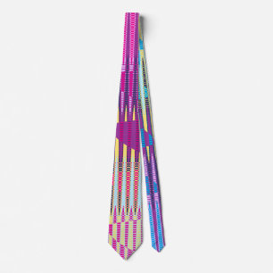 Abstract Painting Rainbow Colours Tie