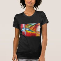 abstract painting red yellow green blue
