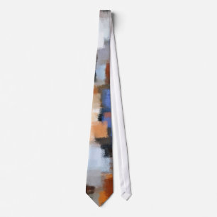 Abstract Painting Retro Abstract Art 51 Tie