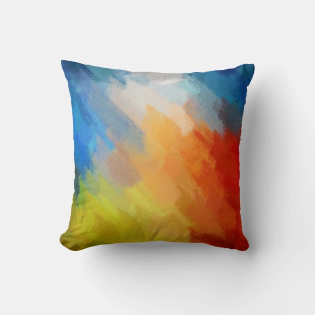 Abstract Painting | Retro Abstract Art Cushion (Front)