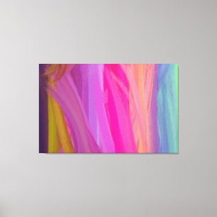 Abstract Painting   Retro Colourful 15 Canvas Print