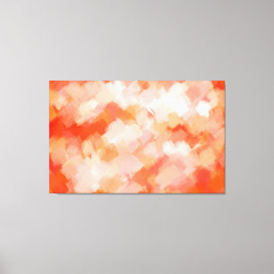 Abstract Painting   Retro Colourful 17 Canvas Print