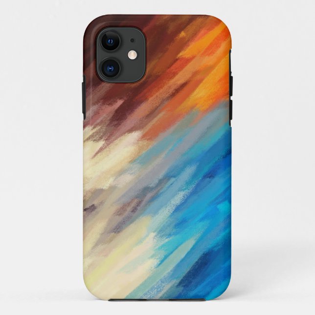 Abstract Painting | Retro Colourful 28 Case-Mate iPhone Case (Back)