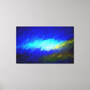 Abstract Painting   Retro Colourful 3 Canvas Print