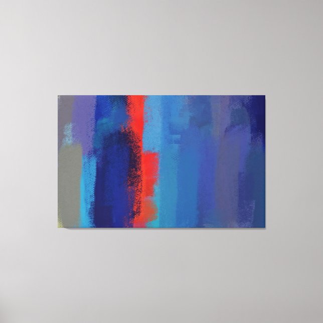 Abstract Painting | Retro Colourful 5 Canvas Print (Front)