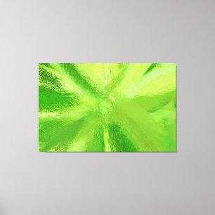Abstract Painting Retro Green 21 Canvas Print