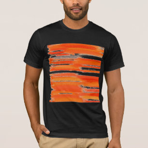 Abstract Painting   Retro Orange T-Shirt