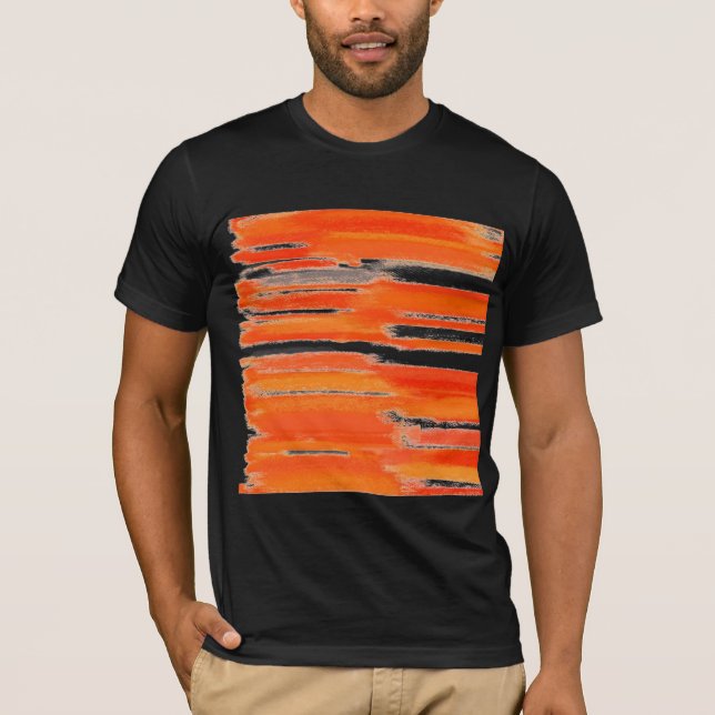 Abstract Painting | Retro Orange T-Shirt (Front)