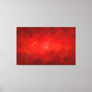 Abstract Painting   Retro Red 17 Canvas Print