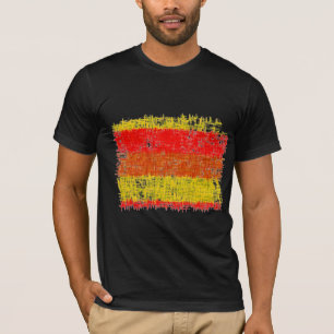 Abstract Painting   Retro Red and Yellow T-Shirt