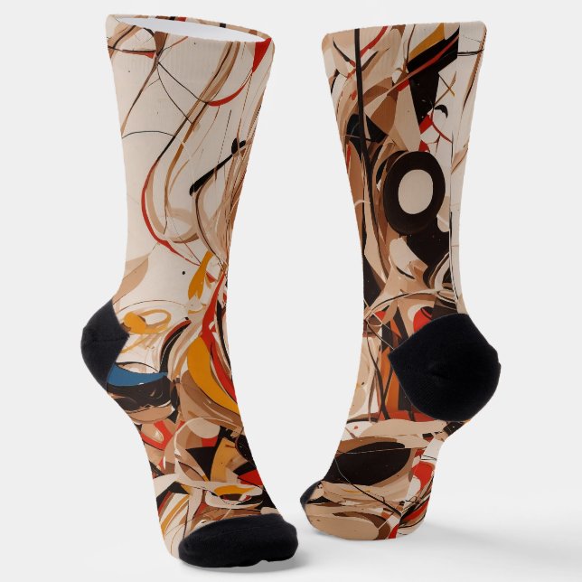 Abstract painting socks (Angled)