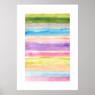 abstract painting stripes poster