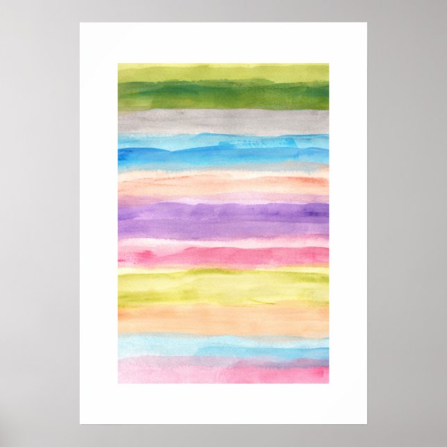 abstract painting stripes poster (Front)