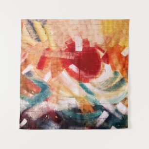 Abstract painting tapestry