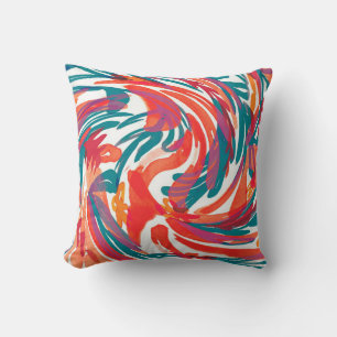 Abstract painting texture. Art wallpaper. Simple d Cushion