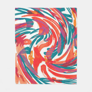 Abstract painting texture. Art wallpaper. Simple d Fleece Blanket