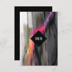 Abstract Painting Thank You Birthday Card