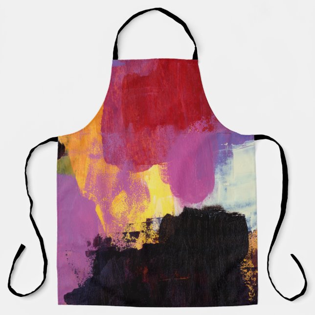 Abstract painting. Trendy art style. Bright colour Apron (Front)