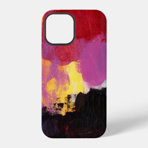 Abstract painting. Trendy art style. Bright colour iPhone 12 Case