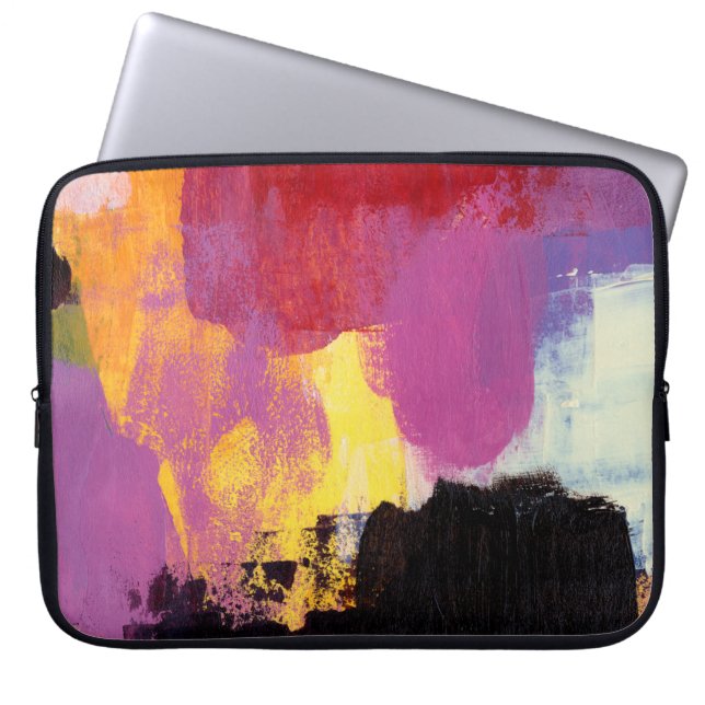 Abstract painting. Trendy art style. Bright colour Laptop Sleeve (Front)