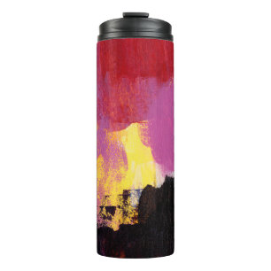 Abstract painting. Trendy art style. Bright colour Thermal Tumbler