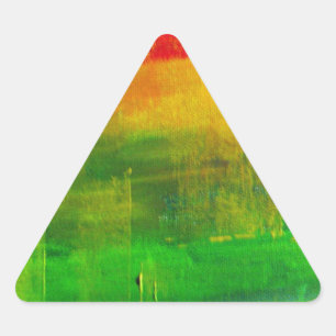 Abstract Painting Triangle Sticker
