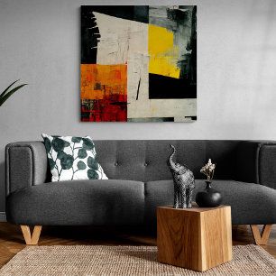 Abstract Painting "Tropical Vibrations".   Canvas Print