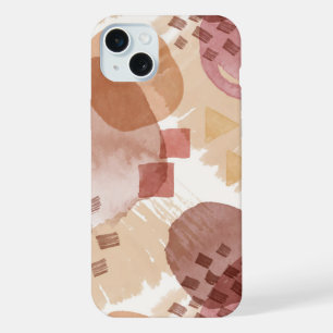 Abstract painting watercolor pattern iPhone 15 plus case