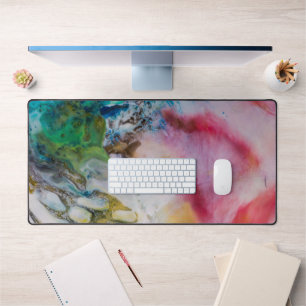 Abstract Painting Wax Desk Mat