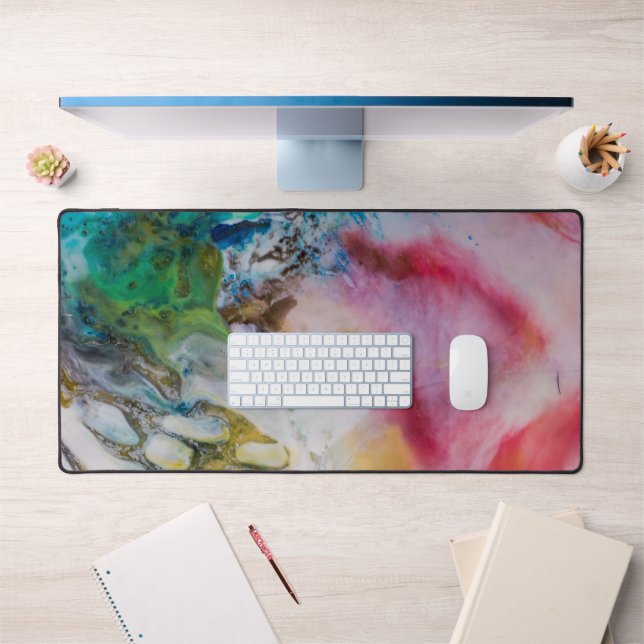 Abstract Painting Wax Desk Mat (Office 1)