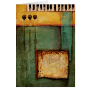 Abstract Painting with Piano Keys