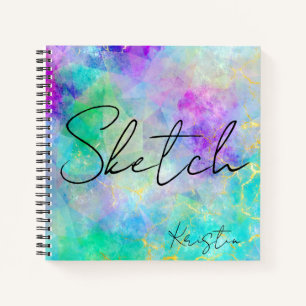 Abstract Painting Your Name Sketchbook Notebook