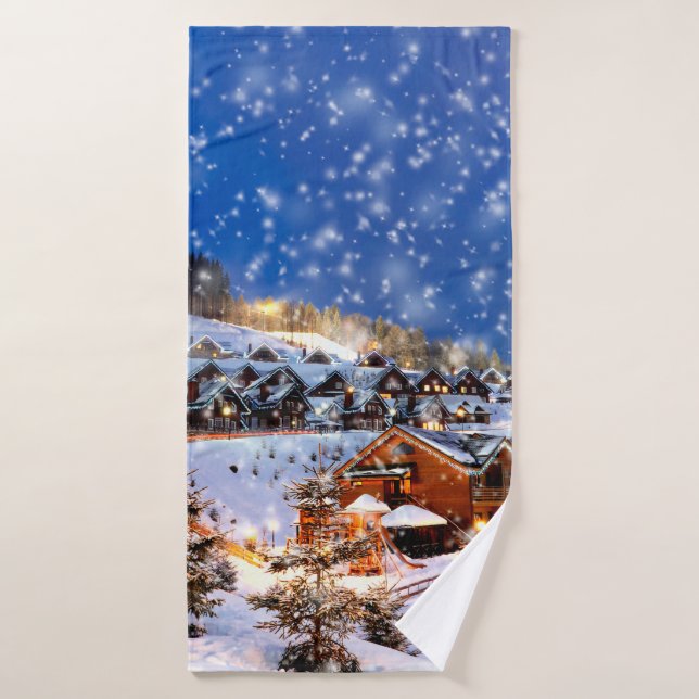 Abstract paintings of different colours embossed d bath towel (Bath Towel)