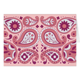 Abstract Paisley Pattern Pinks White Tear Drops