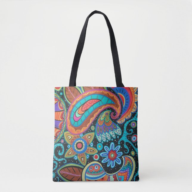 Abstract Paisley Tote Bag (Front)