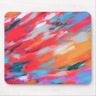 Abstract Palette Acrylic Artwork Mouse Pad