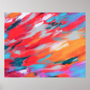 Abstract Palette Acrylic Artwork Poster