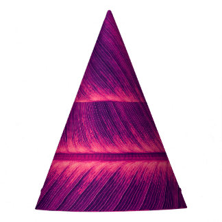 Abstract Palm Leaf: Toned Vein Party Hat